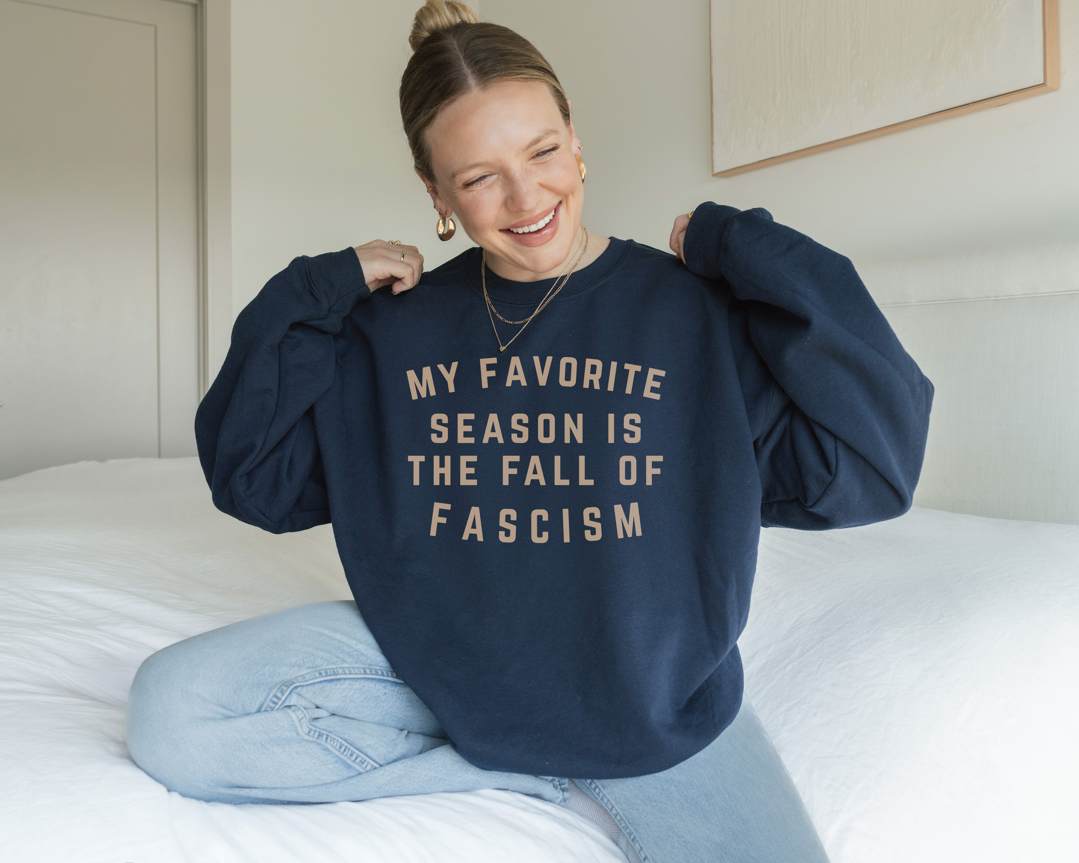 favorite_season_fall_of_fascism_navy_sweatshirt.jpg