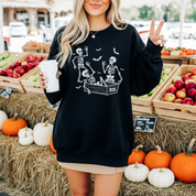 Subtle Fuck Trump Halloween Skeleton Sweatshirt