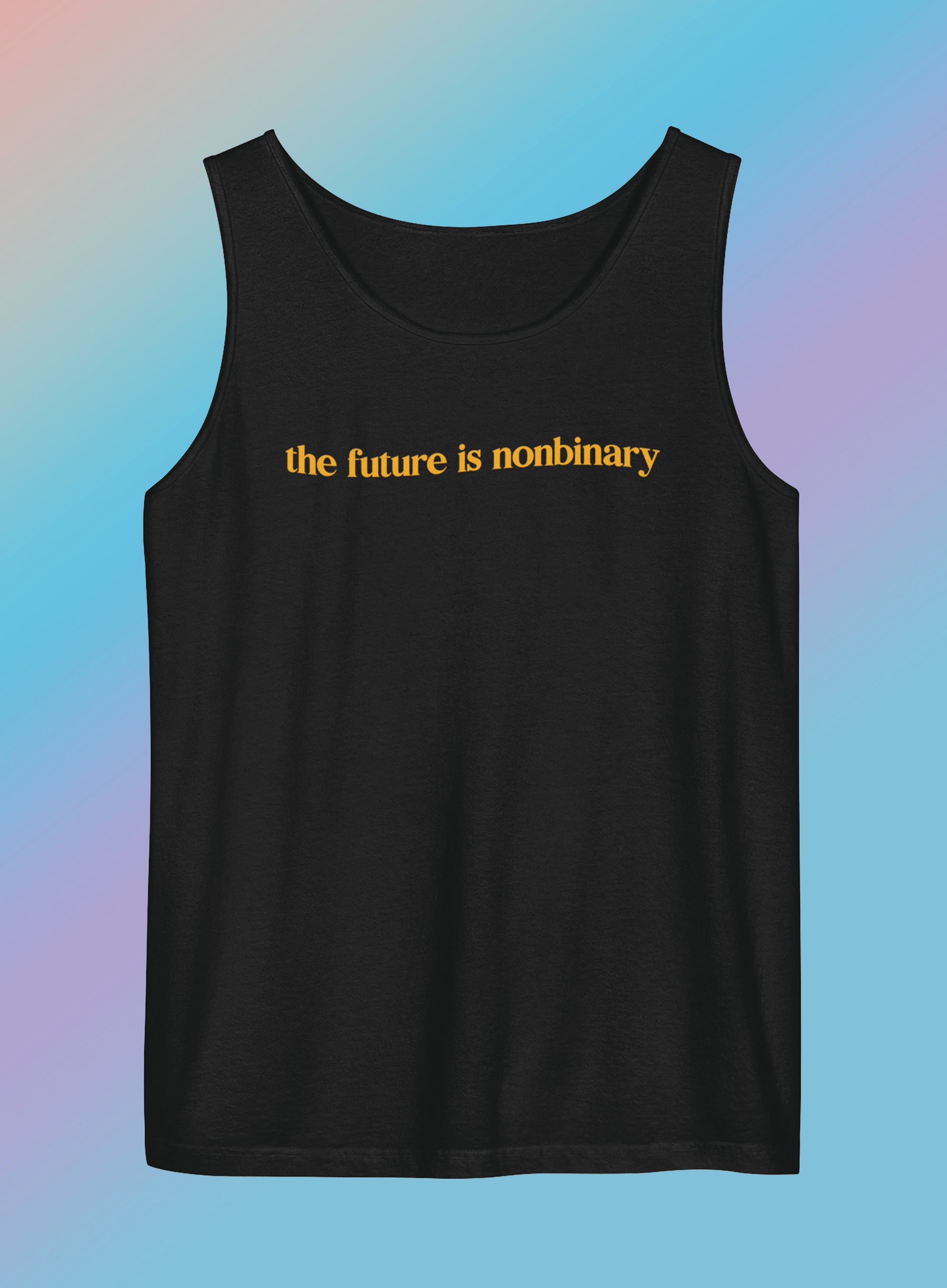 The Future Is Non Binary Unisex Garment-Dyed Tank Top