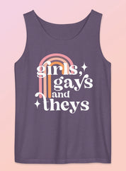 Girls Gays and Theys Unisex Garment-Dyed Tank Top