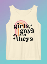 Girls Gays and Theys Unisex Garment-Dyed Tank Top