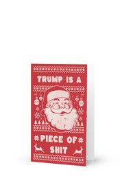 Progressive Santa Anti-Trump Holiday Greeting Card