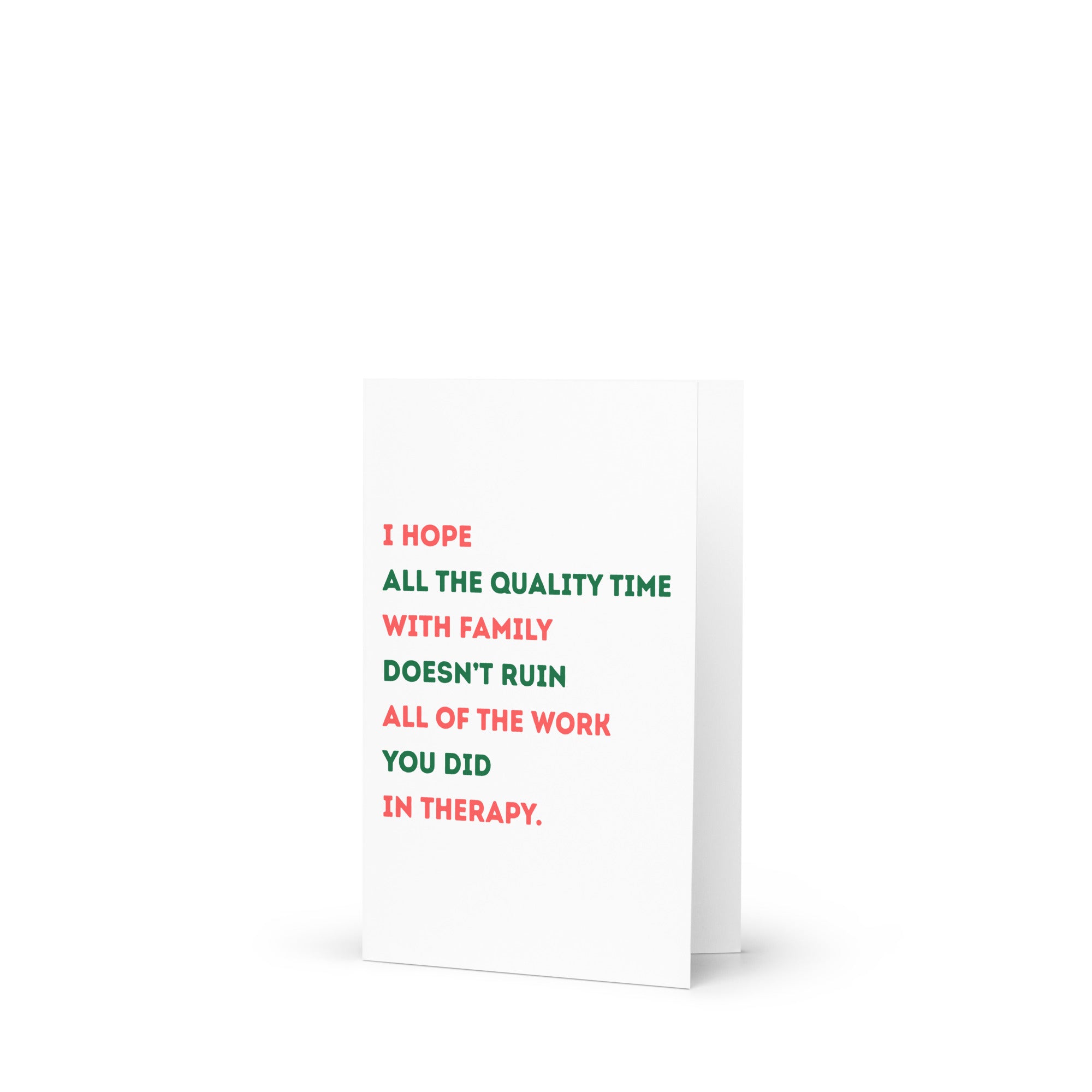 Good Luck Surviving Your Family Holiday Card