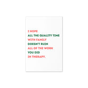 Good Luck Surviving Your Family Holiday Card