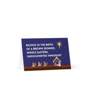 Rejoice in the Birth of a Brown-Skinned Middle Eastern Undocumented Immigrant Christmas Card