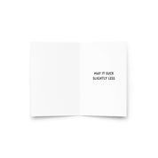 Here’s to 2026 – May it Suck Slightly Less - 2025 Dumpster Fire Holiday Card