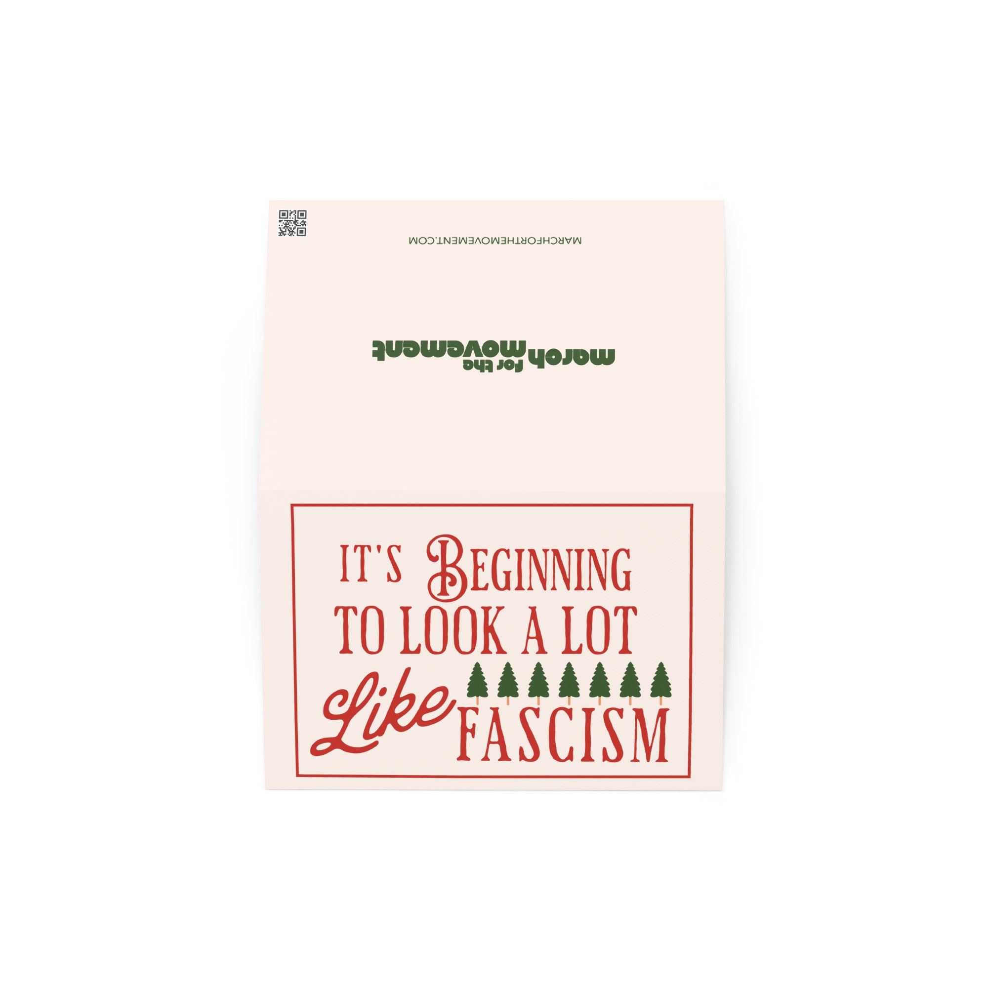 It’s Beginning to Look a Lot Like Fascism - Liberal Holiday Greeting Card