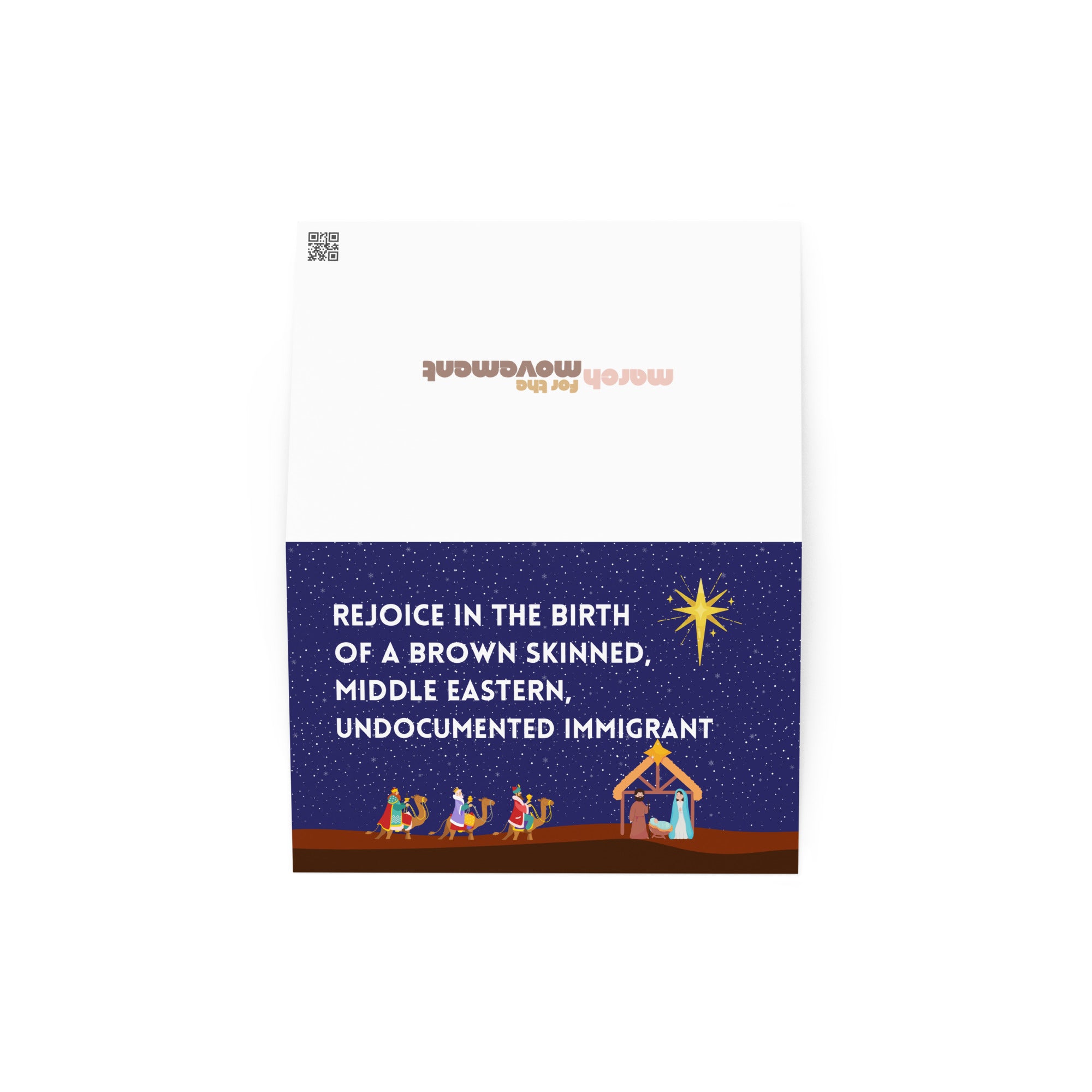 Rejoice in the Birth of a Brown-Skinned Middle Eastern Undocumented Immigrant Christmas Card
