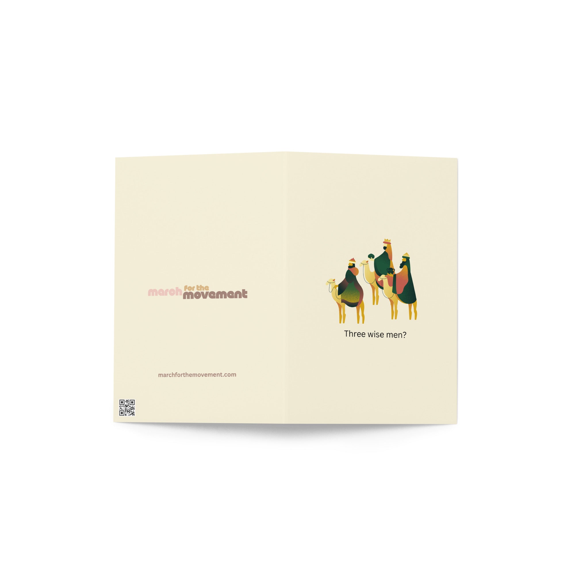 Three Wise Men? Be Serious. Feminist Holiday Card