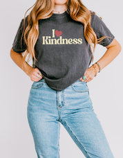 I Heart Kindness Women’s Heavyweight Boxy Crop Tee