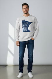 Stand With Minnesota Premium Crew Neck Sweatshirt