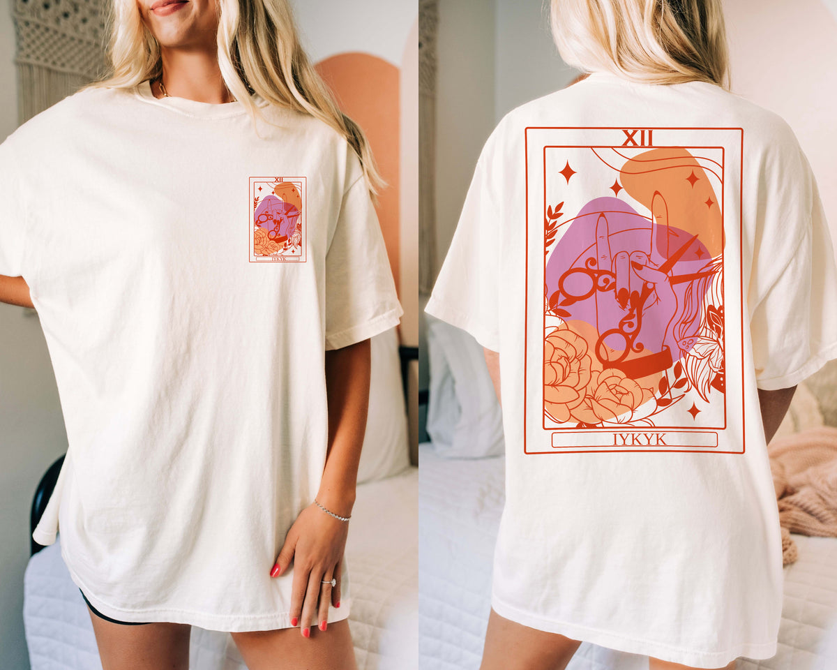 Sapphic Lesbian T-Shirt - If You Know You Know Tarot Card Tee