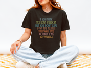 If You Love Freedom But Don't Care If We're All Free, What You Love Is Privilege — Women's Heavyweight Boxy Crop Tee