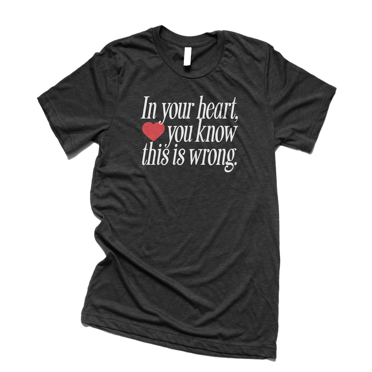 In Your Heart You Know This is Wrong - Premium Triblend T-Shirt