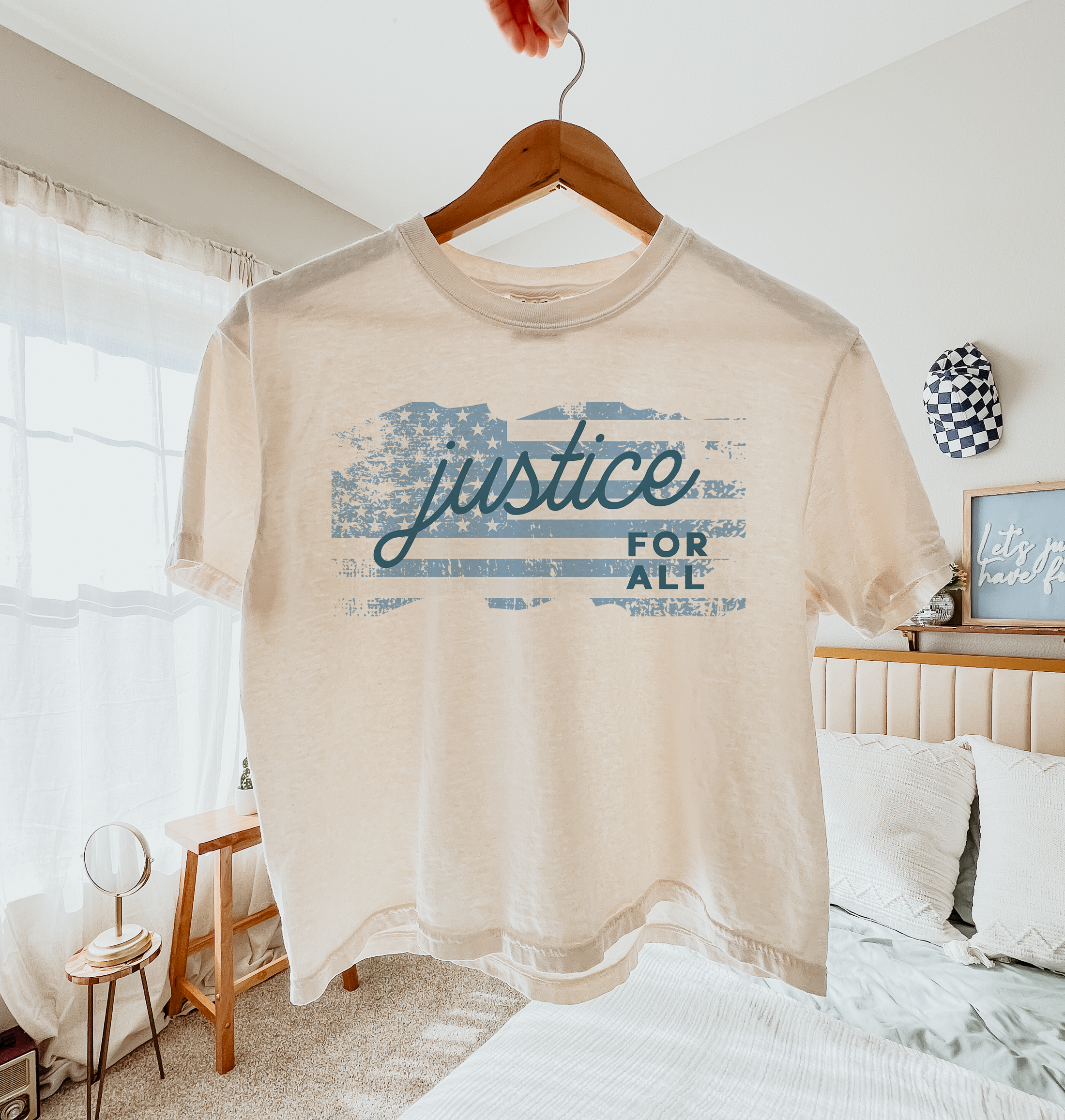 Justice for All Women’s Heavyweight Boxy Crop Tee