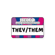 They/Them Pronouns Bi Pride Sticker