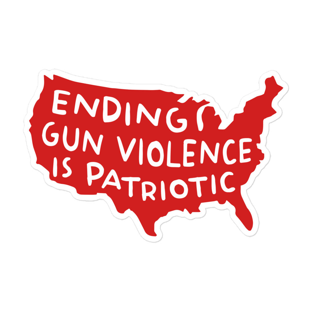 Ending Gun Violence is Patriotic Sticker