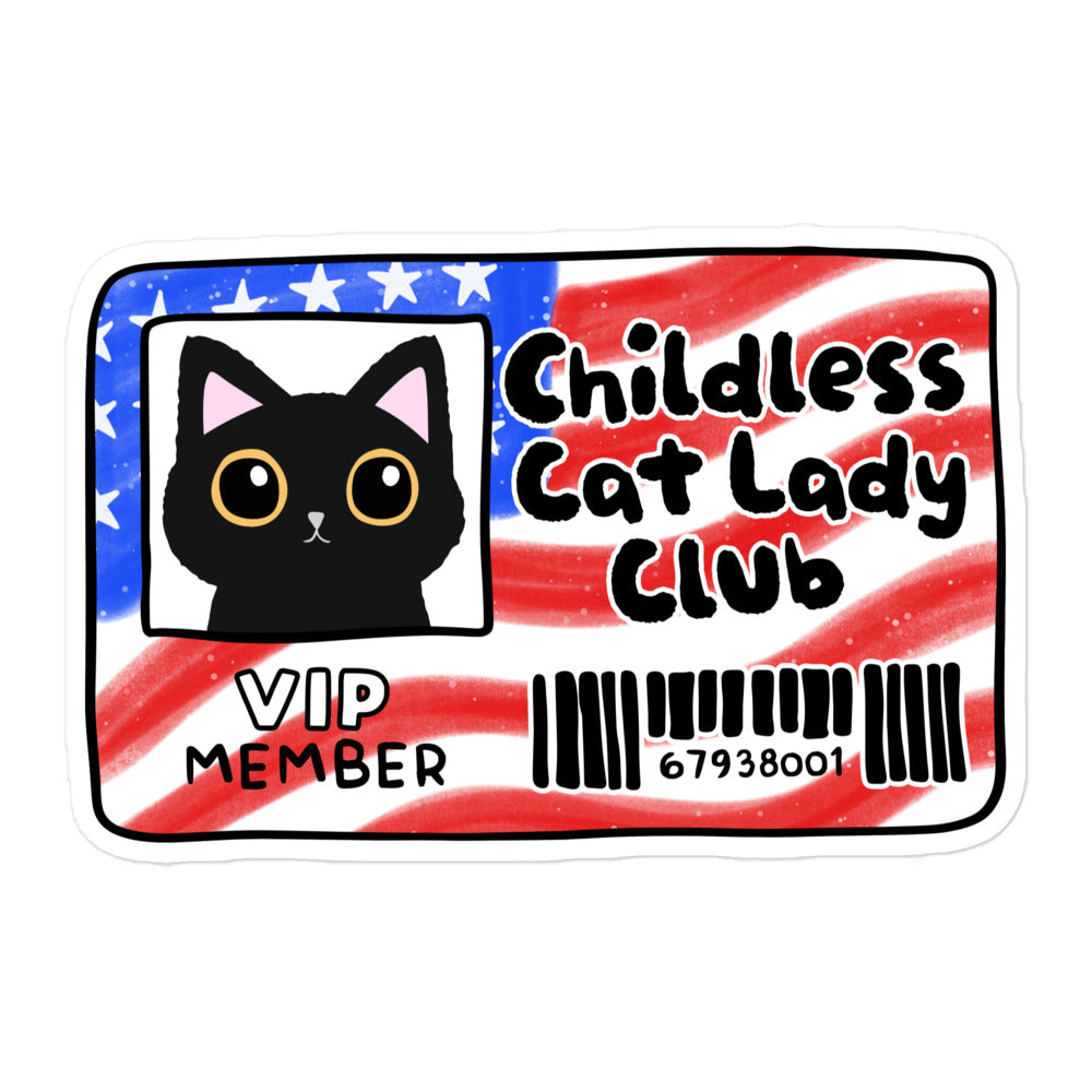 Childless Cat Ladies Sticker | Kamala Harris 2024 | Stickers and Accessories