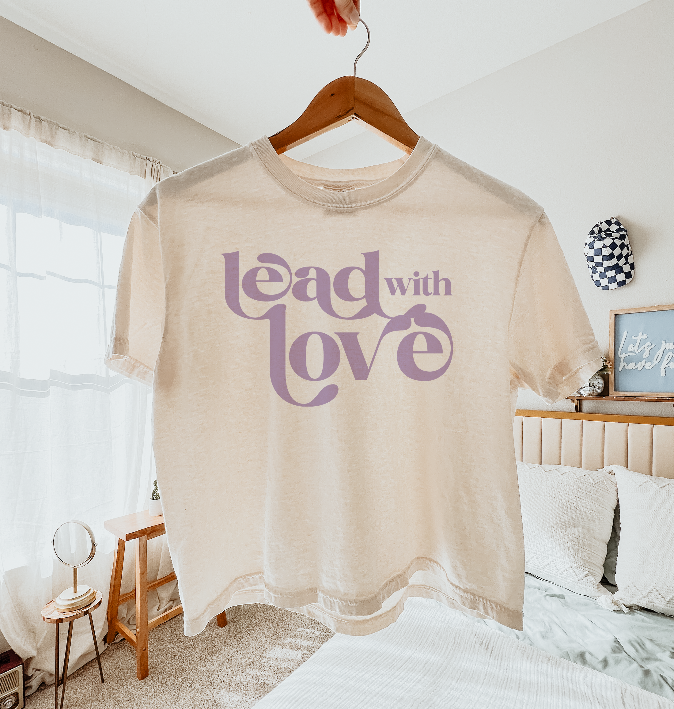 Lead With Love Women’s Heavyweight Boxy Crop Tee