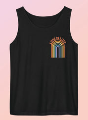Love is Love Retro Unisex Garment-Dyed Tank Top