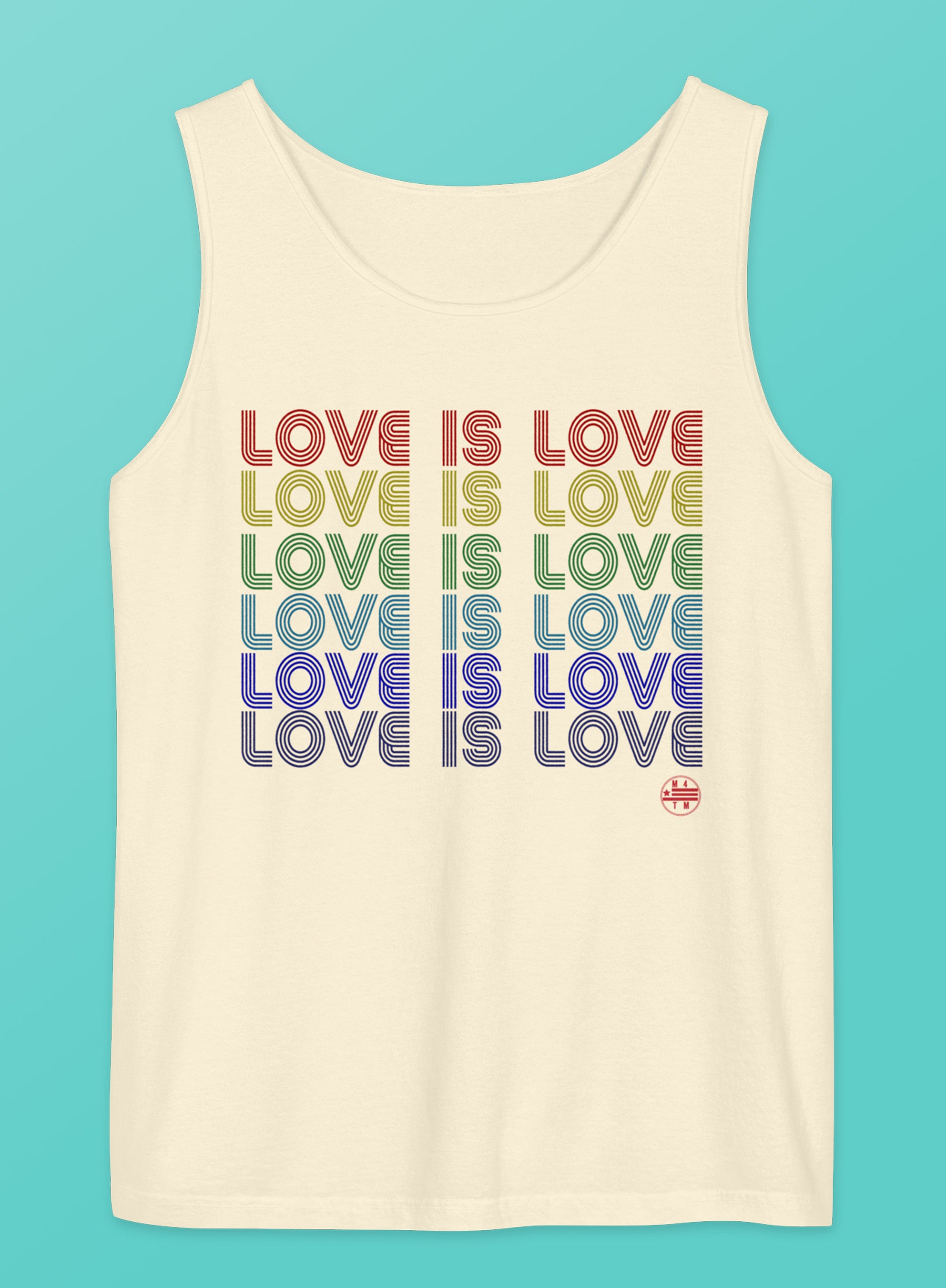 Love Is Love Unisex Garment-Dyed Tank Top