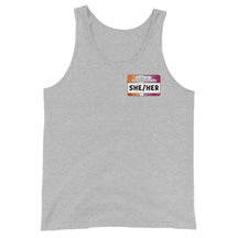 She/Her Pronouns Lesbian Pride Unisex Tank Top