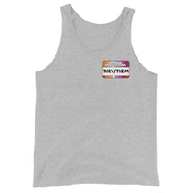 They/Them Pronouns Lesbian Pride Unisex Tank Top