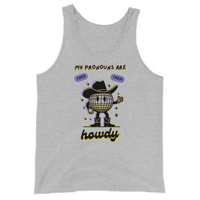 They Them Howdy Pronouns Tank Top