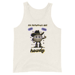 They Them Howdy Pronouns Tank Top