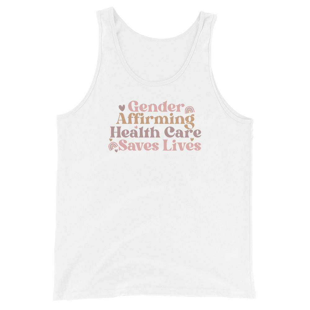 Gender Affirming Healthcare Saves Lives Unisex Tank Top