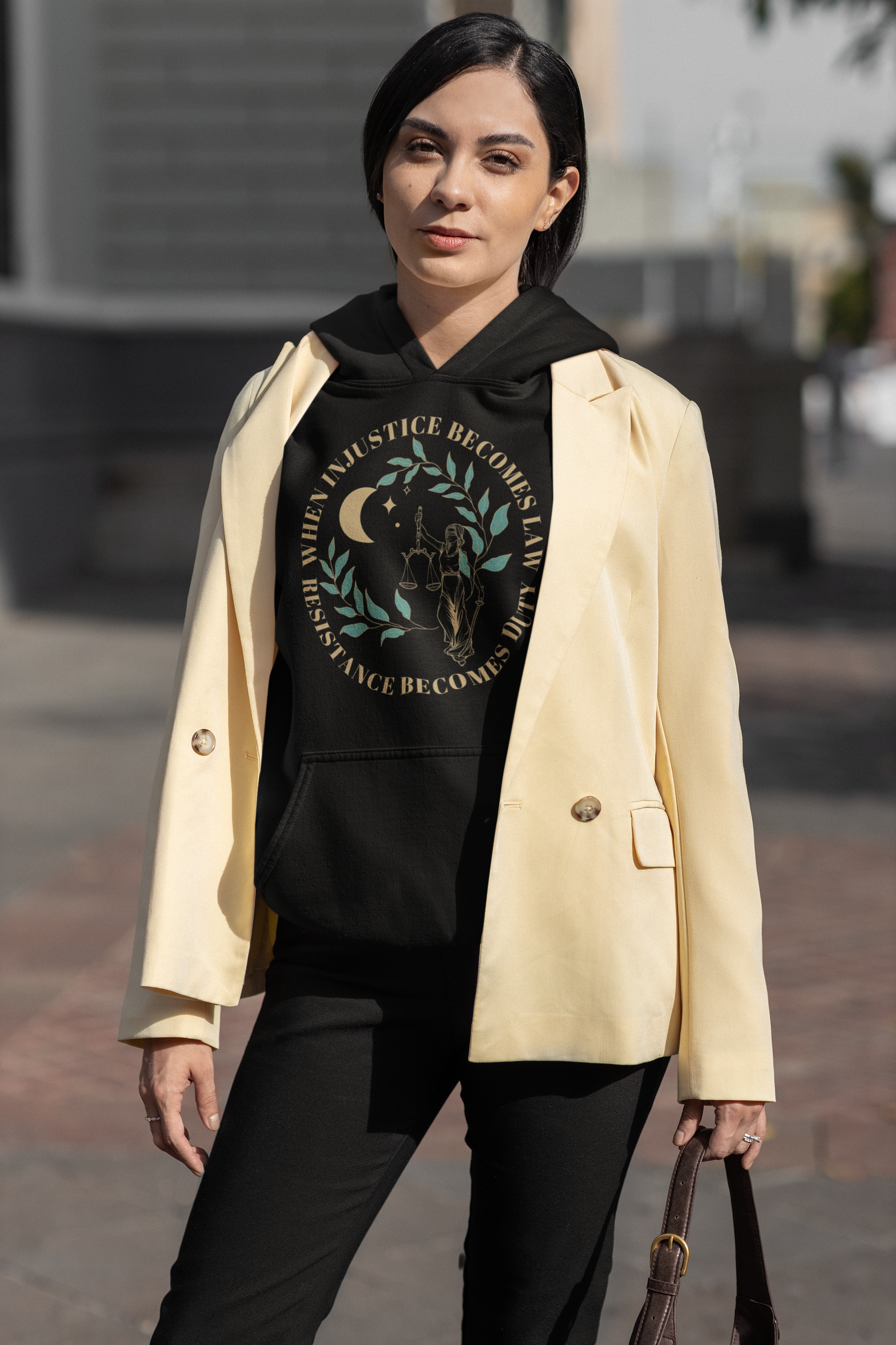 When Injustice Becomes Law Resistance Becomes Duty - Premium Hoodie