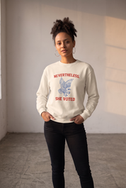 Nevertheless She Voted Premium Crew Neck Sweatshirt