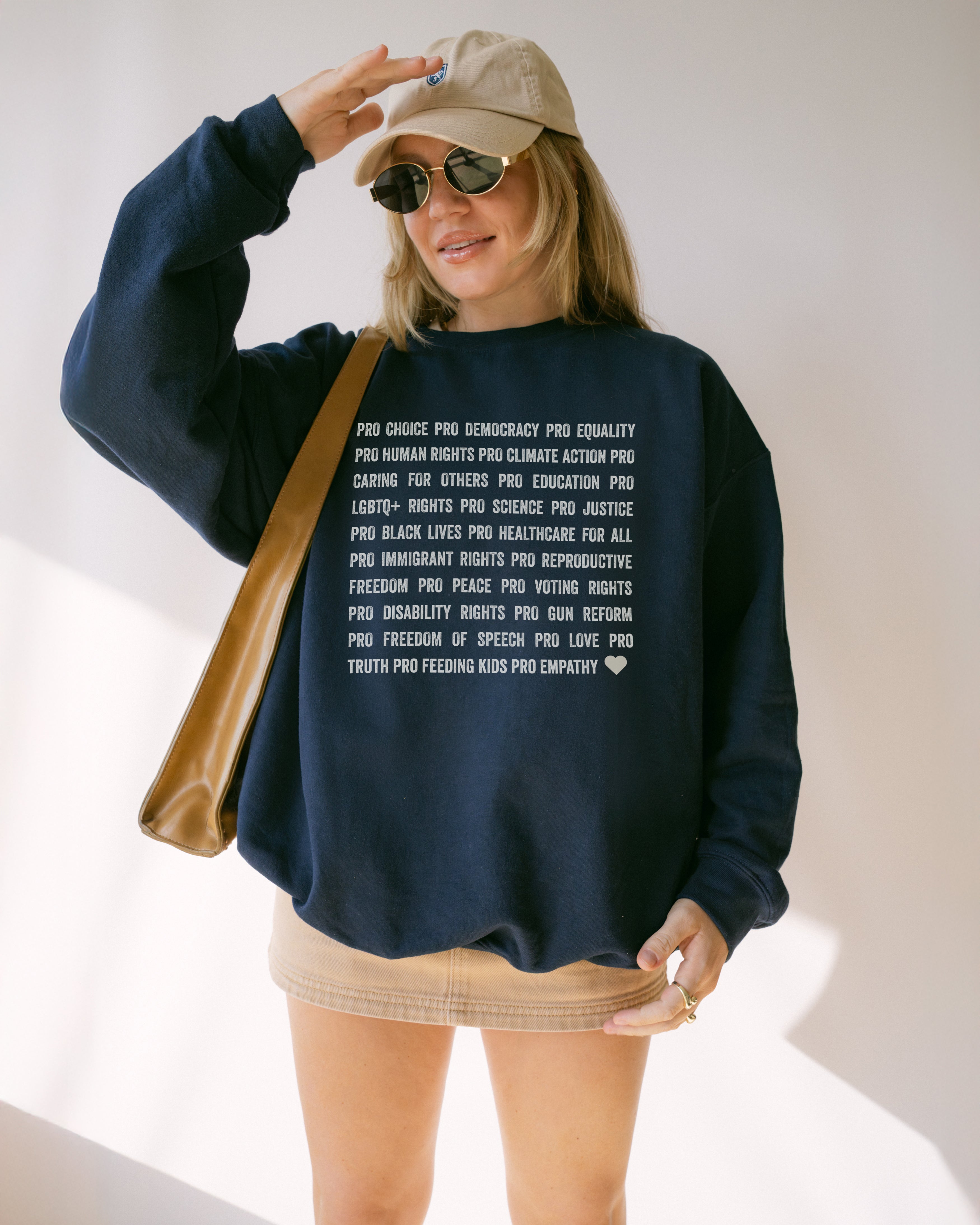 Pro Democracy Premium Crew Neck Sweatshirt