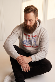 Public Health Over Corporate Wealth Premium Soft Midweight Hoodie