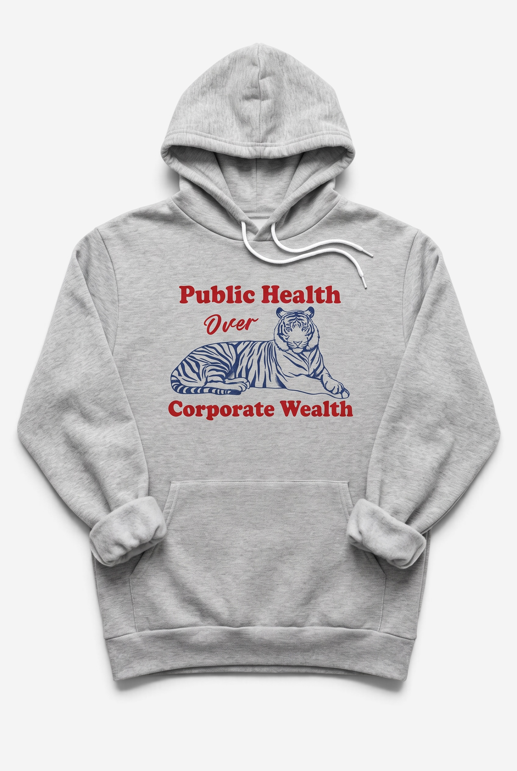 Public Health Over Corporate Wealth Premium Soft Midweight Hoodie