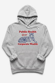 Public Health Over Corporate Wealth Premium Soft Midweight Hoodie