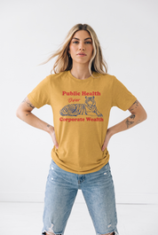 Public Health Over Corporate Wealth Triblend T-shirt