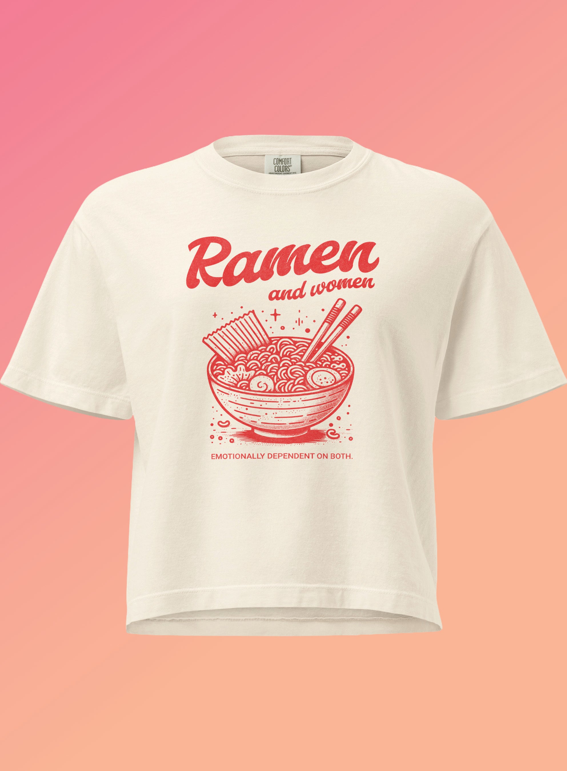 Ramen and Women - Boxy Crop Pride Tee