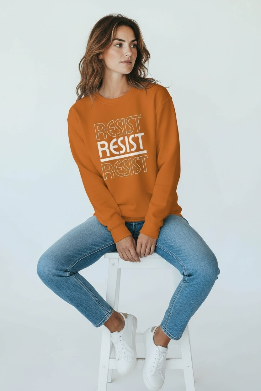 RESIST - Premium Unisex Crew Neck Sweatshirt