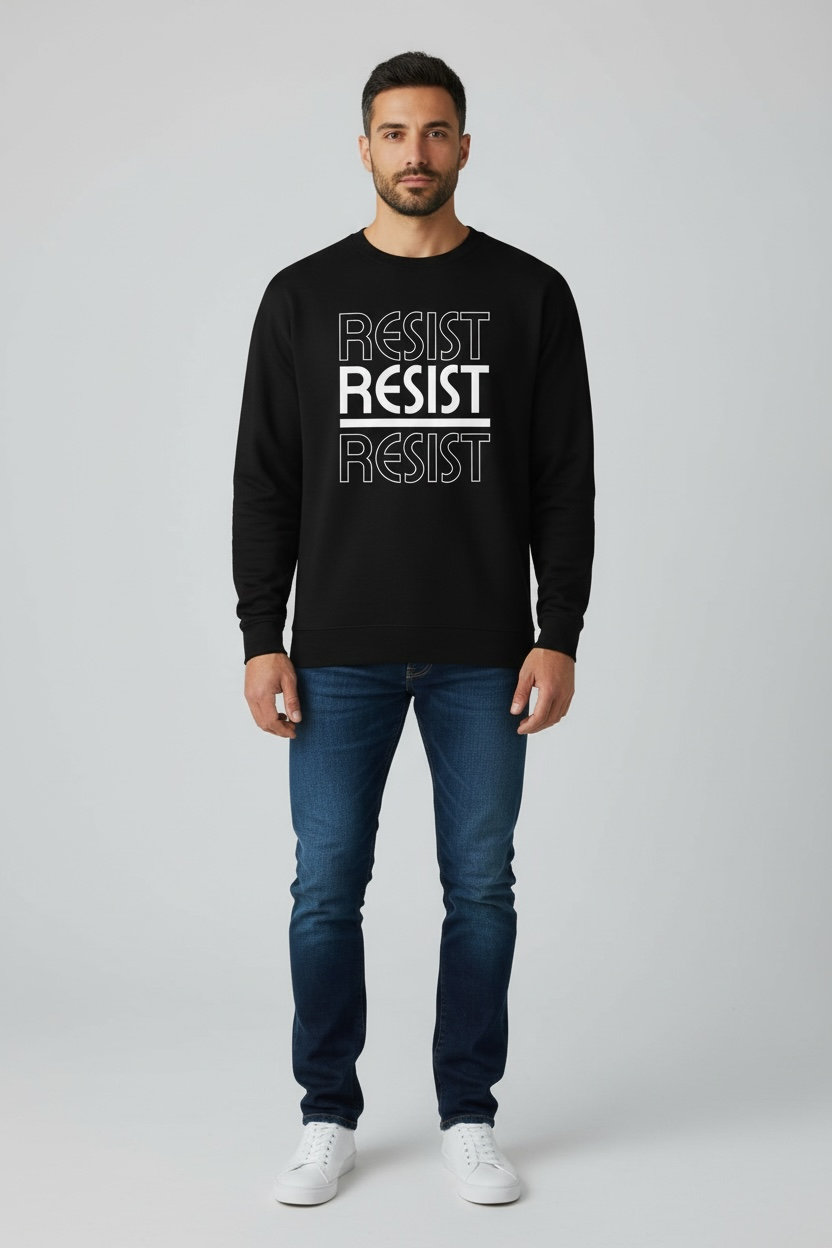 RESIST - Premium Unisex Crew Neck Sweatshirt