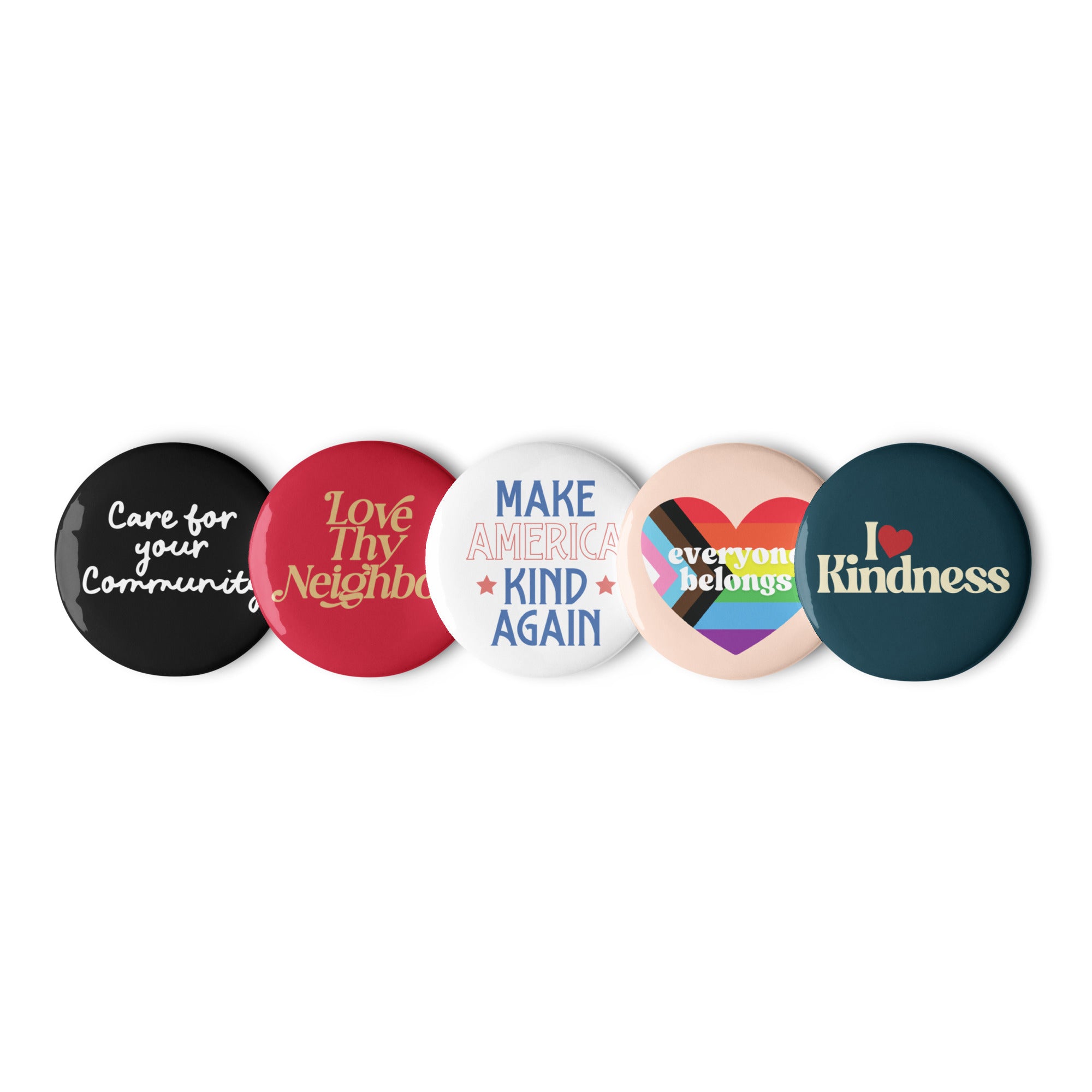 Kindness and Inclusion Pin Bundle – March For The Movement