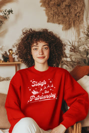 Sleigh the Patriarchy Sweatshirt • Santa’s Sleigh Feminist Holiday Crewneck