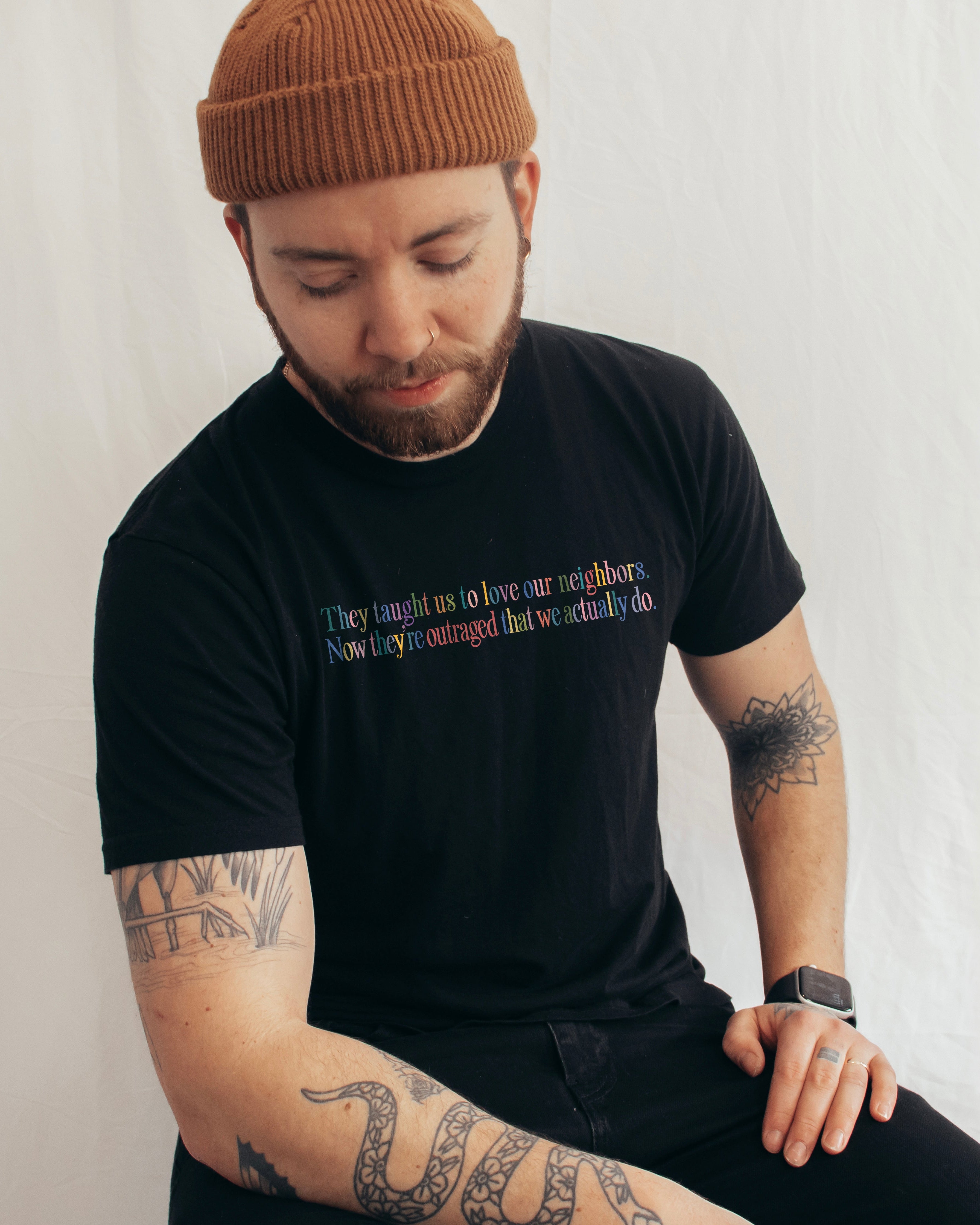 Love Your Neighbors T-Shirt – Political Christian Progressive Unisex Tee