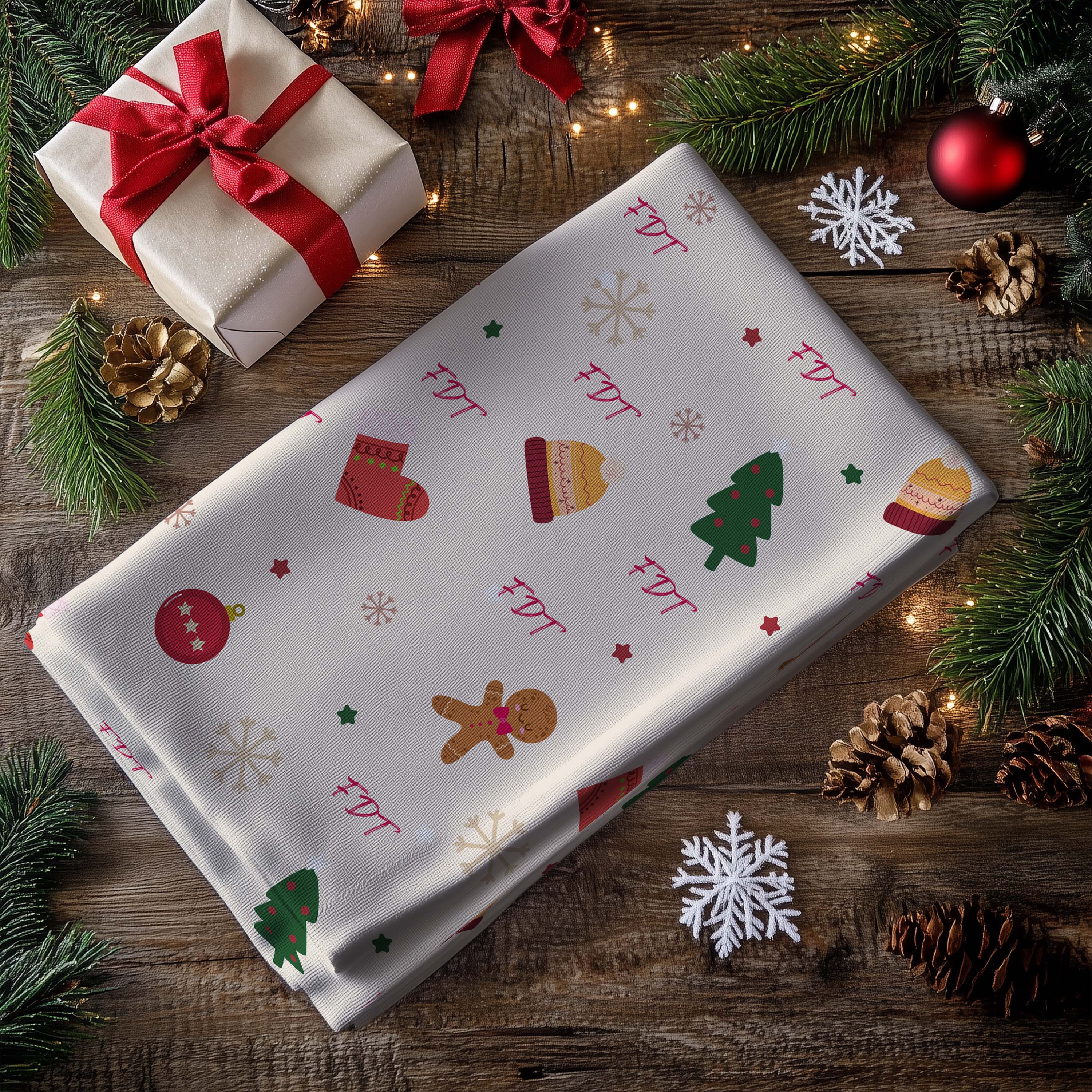 Festive AF (FDT) Holiday Hand Towel