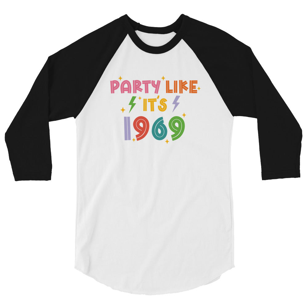Party Like It's 1969 Pride Baseball Tee