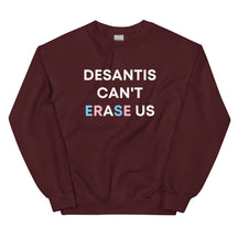DeSantis Can't Erase Us Trans Ally Sweatshirt