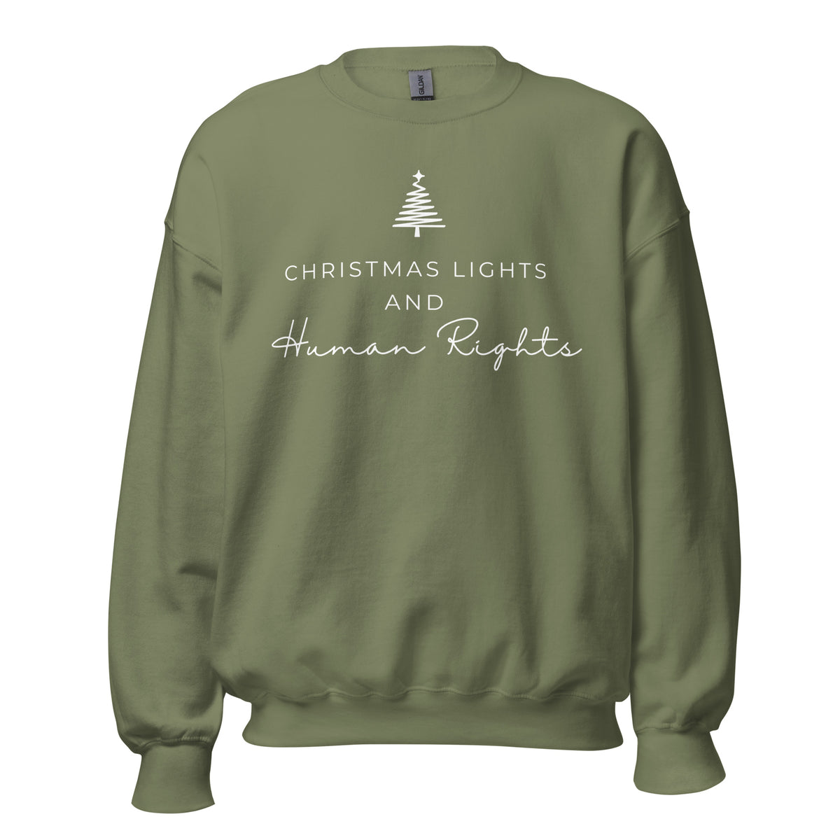Christmas Lights and Human Rights Sweatshirt