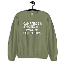 Campfires & S'Mores & Laws Off Our Bodies Sweatshirt