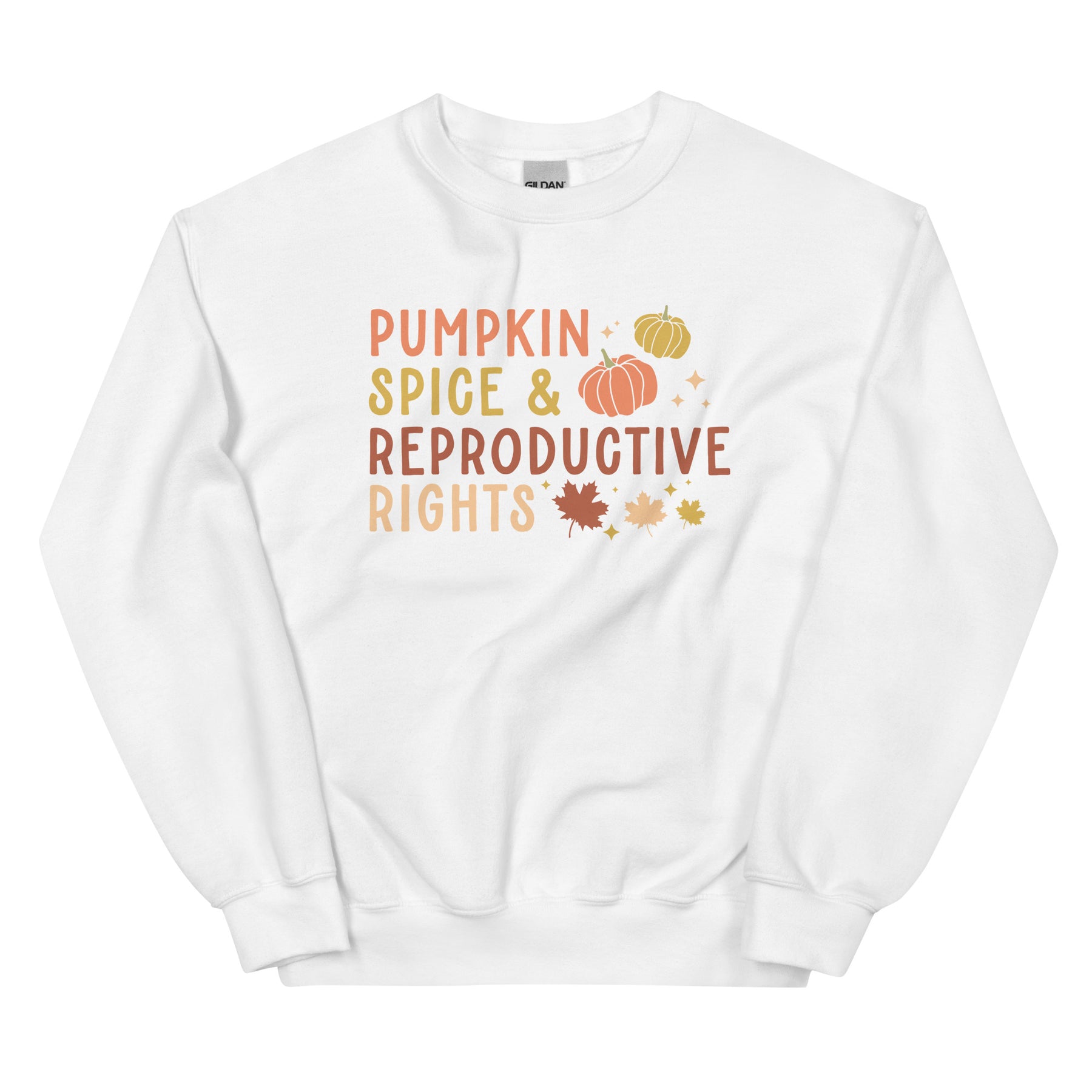 Pumpkin Spice and Reproductive Rights Sweatshirt | Gift for Her | Feminist Sweatshirt | Women&#39;s Rights | Pro-Choice Shirt | Fall Sweatshirt