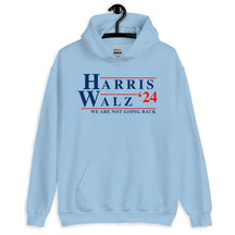 Kamala Harris Tim Walz We Are Not Going Back Unisex Hoodie